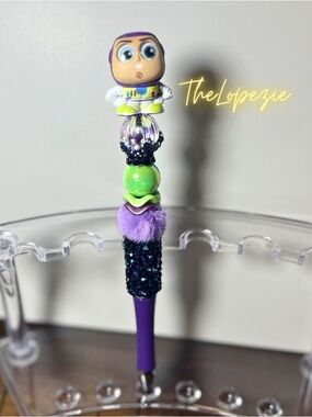 Handmade Buzz Lightyear inspired Beaded Pen - Toy Story Themed Pen 🖊️
